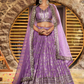 Alluring Magenta Color Silk Jacquard With Sequins And Zari Embroidery Lehenga Choli For Women
