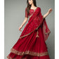 Attractive Red Color Georgette Sequins Work Lehenga Choli For Women