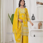Georgette With Embroidery Work Palazzo Suits In Yuma