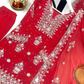 Red Color Georgette Palazzo Suits In Arizona