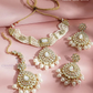 White Color Stone Gold Plated With Pearl Design Choker Earring Near Me