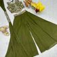 Georgette Sequins Work Palazzo Suits In Tempe