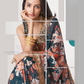  Sequins And Printed Work Saree In Surprise