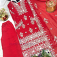 Embroidery And Sequins Palazzo Suits In Mesa 