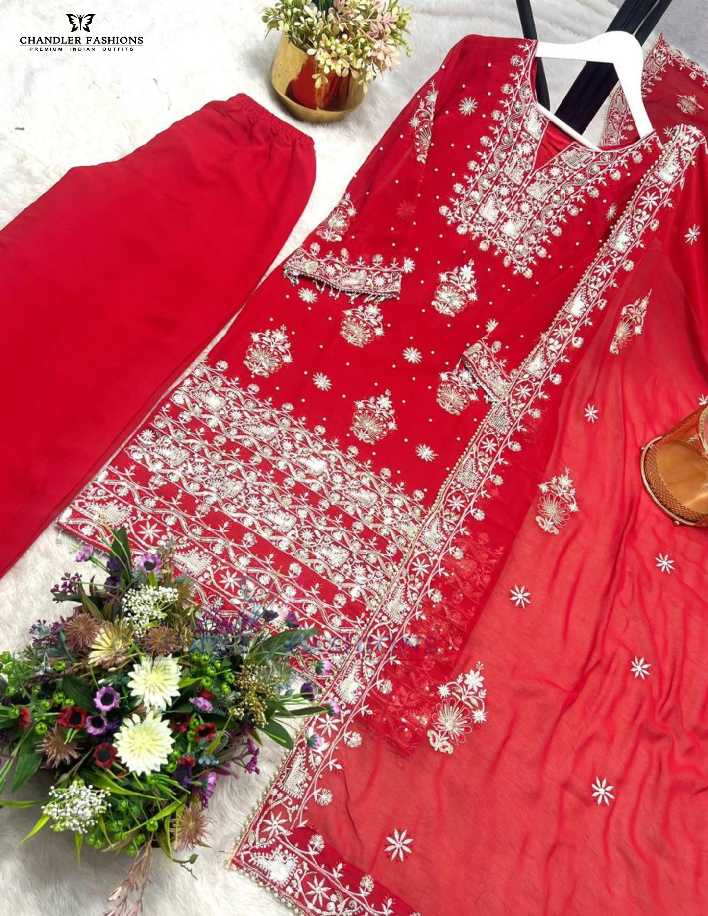Amazing Georgette Palazzo Suits In Peoria