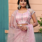 Sequins And Zarkan Work Lehenga Choli In Tempe