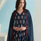   Viscose With Floral Printed Work Salwar Suits With Dupatta In Mesa