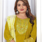 Yellow Color Viscose With Embroidery Work Salwar Suits Near Me