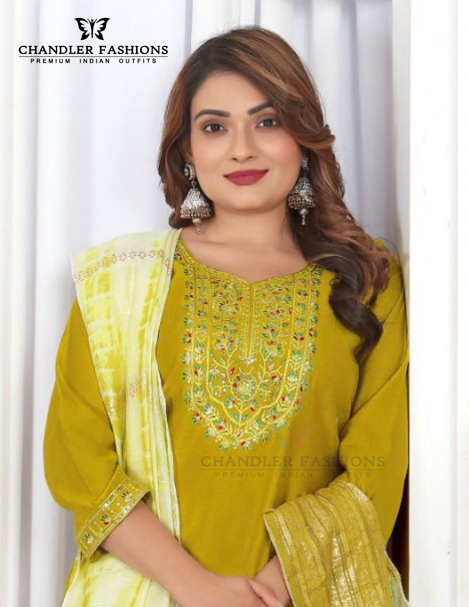 Yellow Color Viscose With Embroidery Work Salwar Suits Near Me