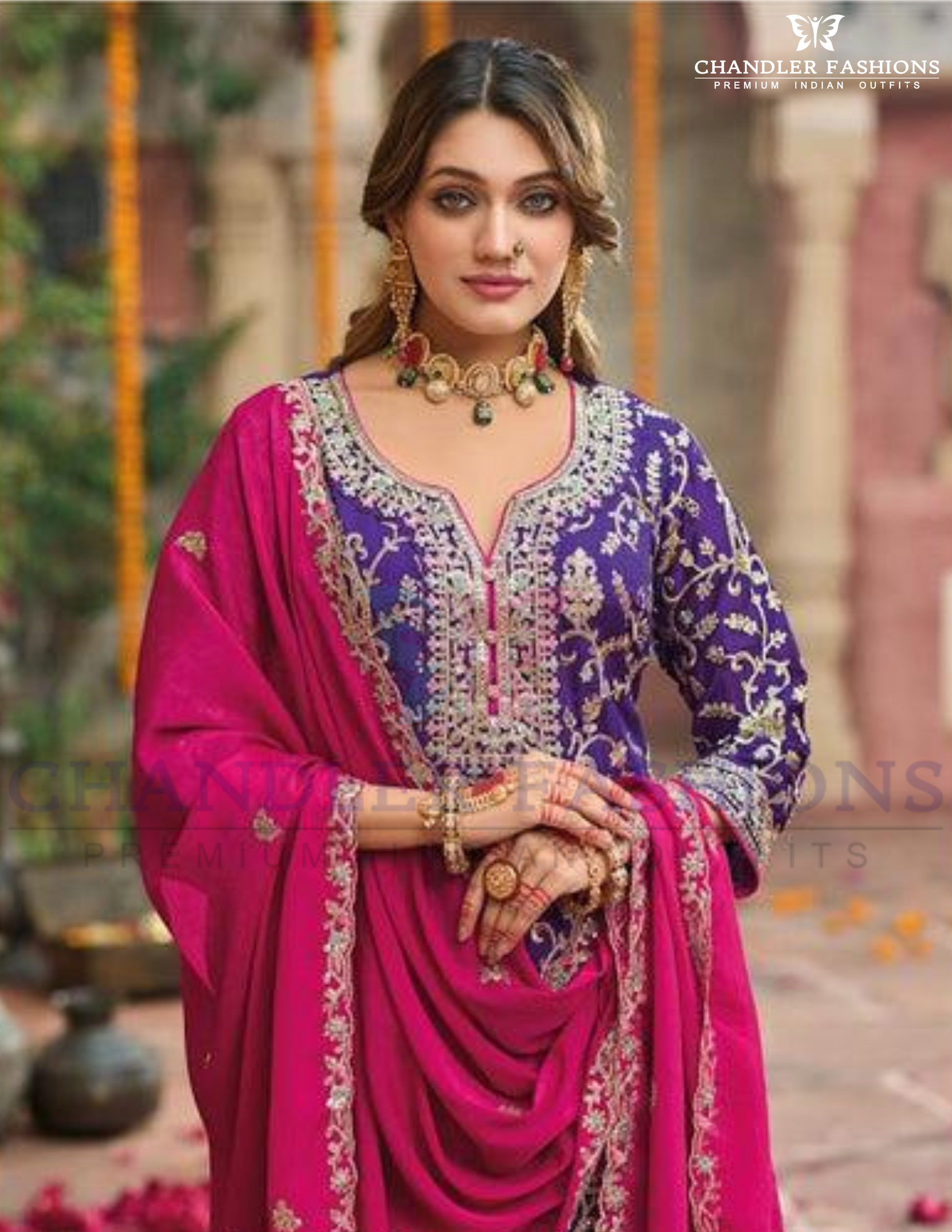 Palazzo Suits With Dupatta Near Me