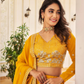 Yellow Color Heavy Faux Georgette Embroidered With Sequins Lehenga Choli For Women In USA