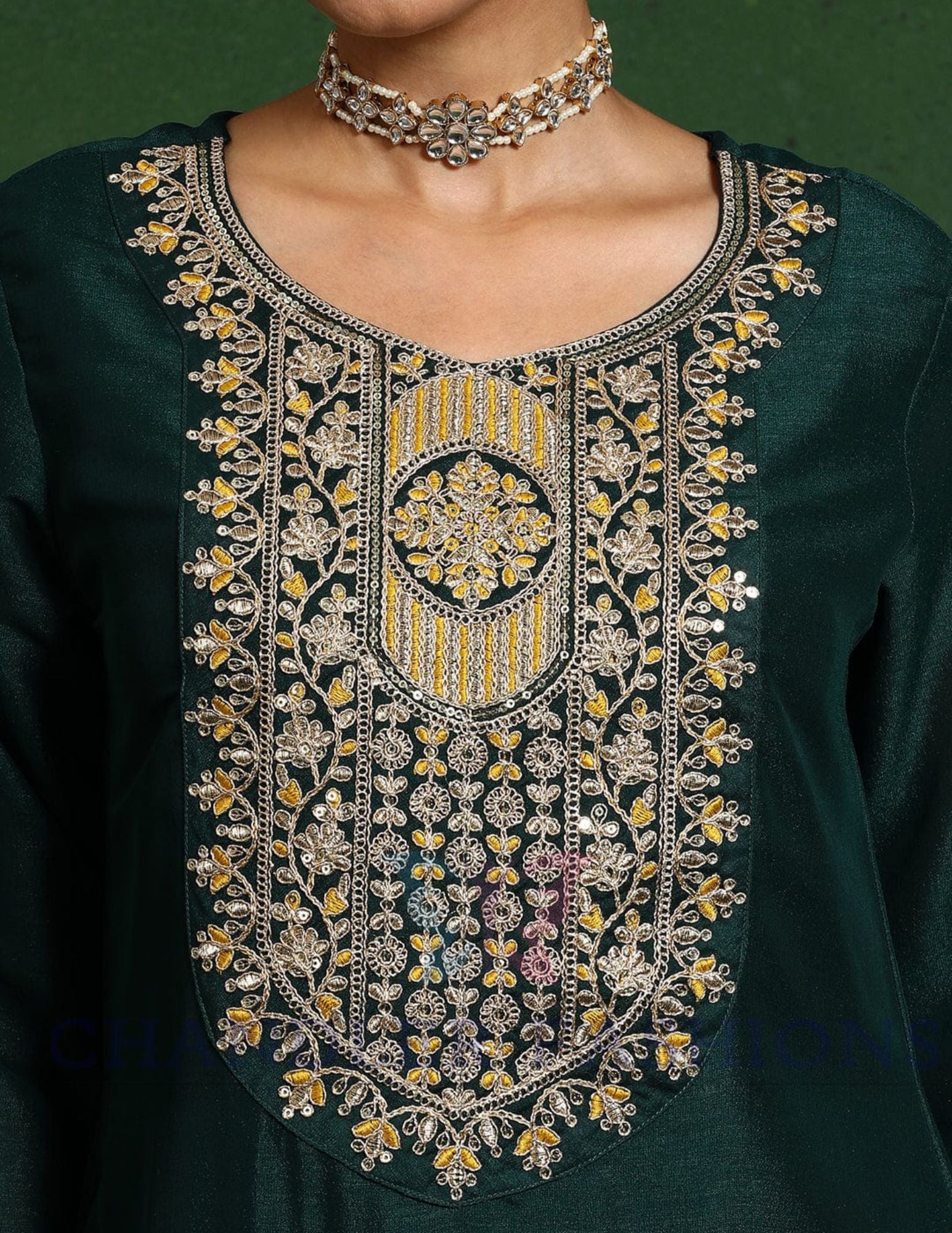 Cotton Silk With Embroidery Work Salwar Suits For Women In Chandler