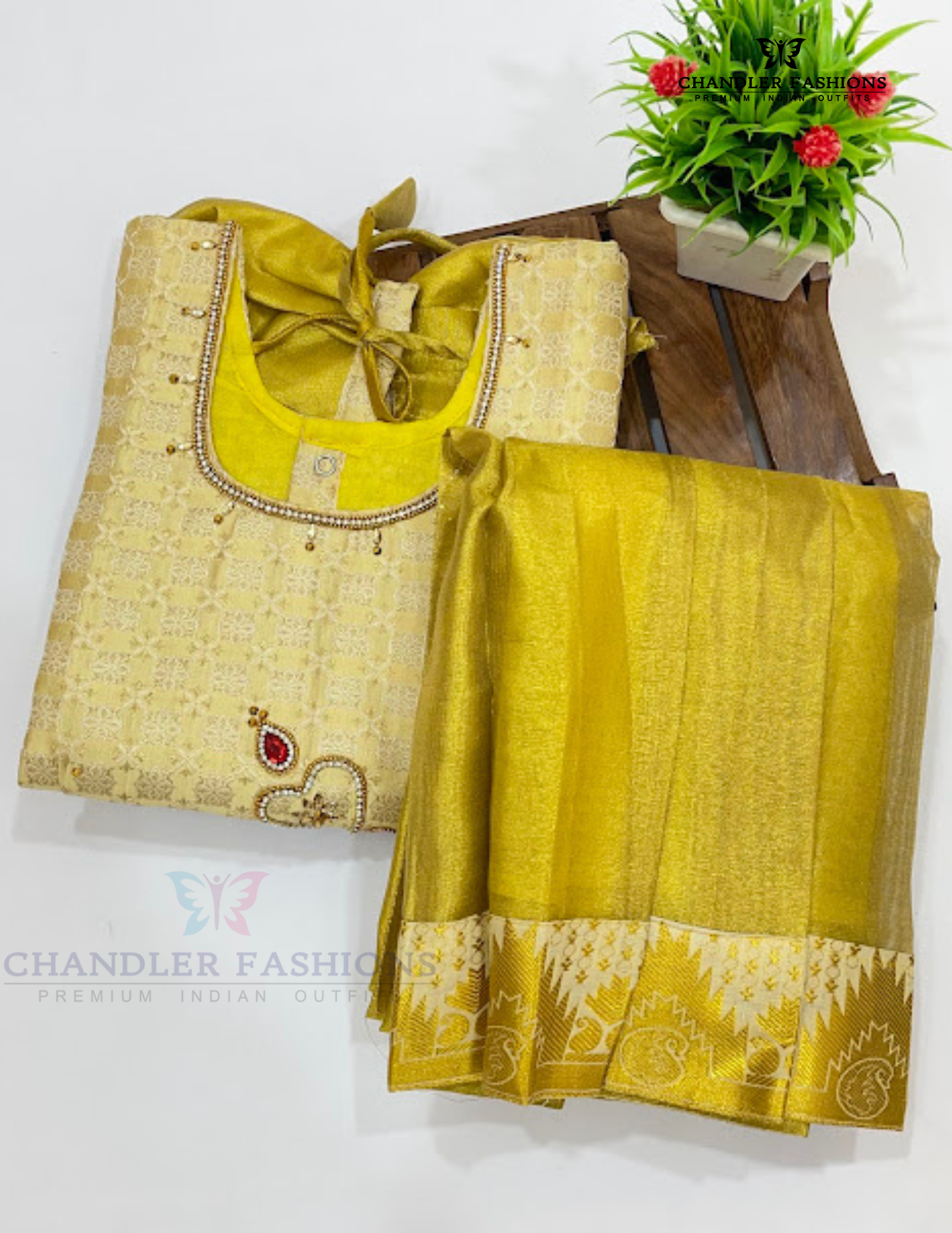Wonderful Cream Color Art Silk Langa Sets With Stone And Zari Work For Girls In USA