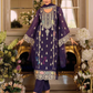 Pretty Purple Color Soft Organza With Embroidery Work Salwar Suits And Dupatta