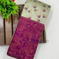 Pista Green Color With Purple Border Art Silk Saree In Chandler