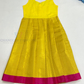 Pink And Yellow Colored Silk Langa Sets With Stone Work In Chandler