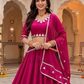 Pink Color Roman Silk With Gota And Lace Work Chaniya Choli Near Me