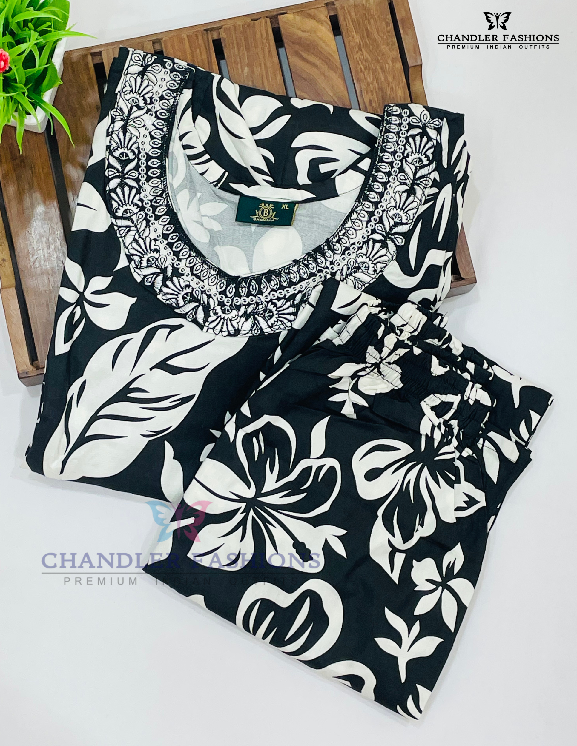 Rayon Printed Work Kurti With Palazzo Suit Near Me