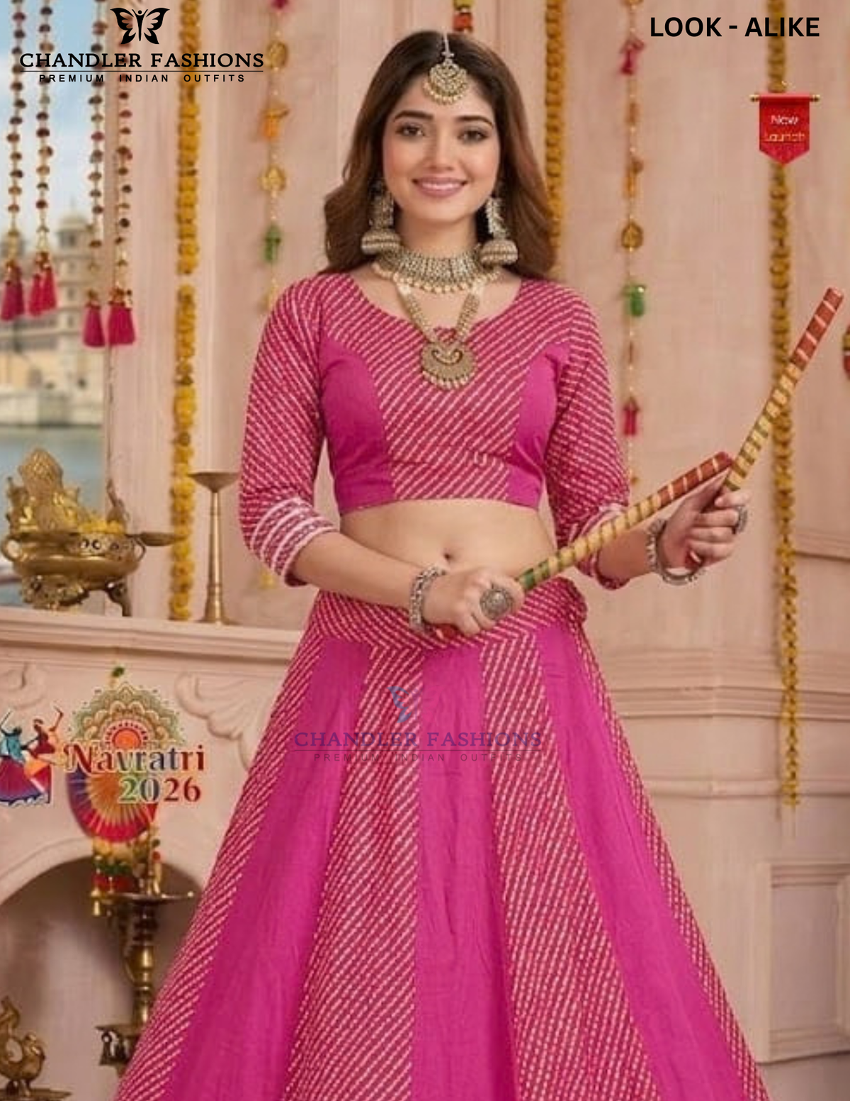 Pink Color Rayon With Print And Gotta Patti Work Chaniya Choli Near Me