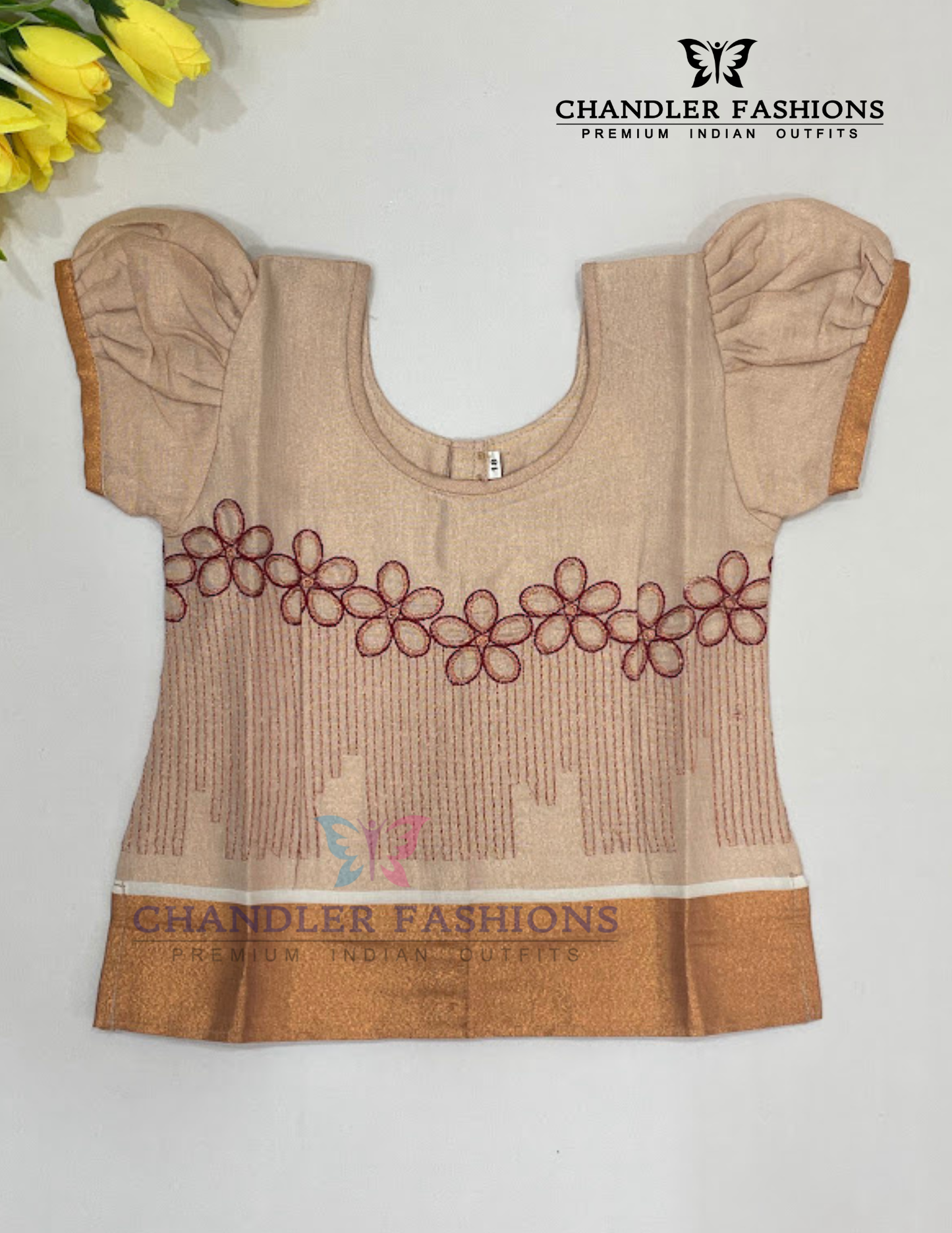Silk Langa Set With Earrings In Chandler