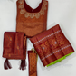Wonderful Maroon Color Silk Langa Set With Stone And Zari Work In Chandler