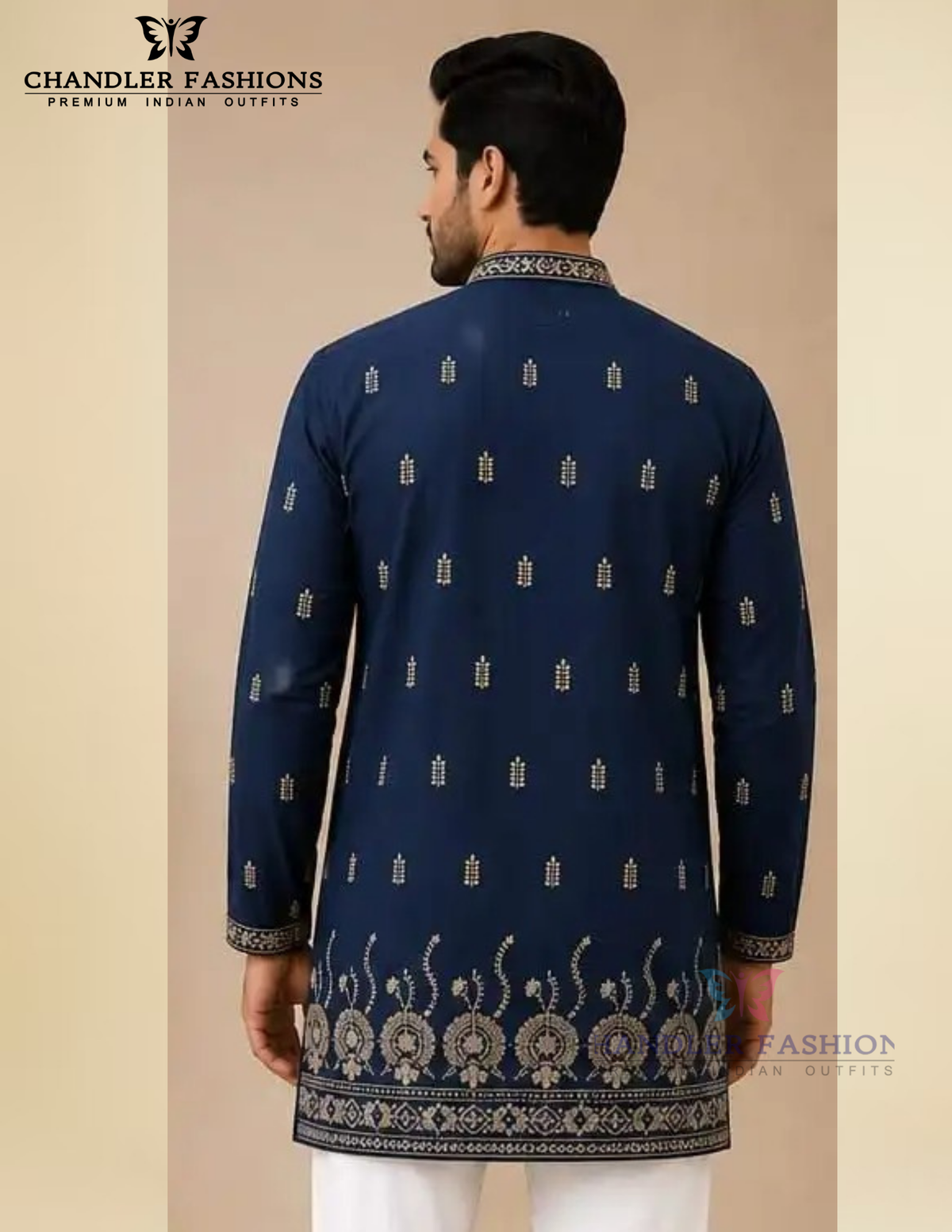 Amazing Blue Color Cotton Short Kurta 