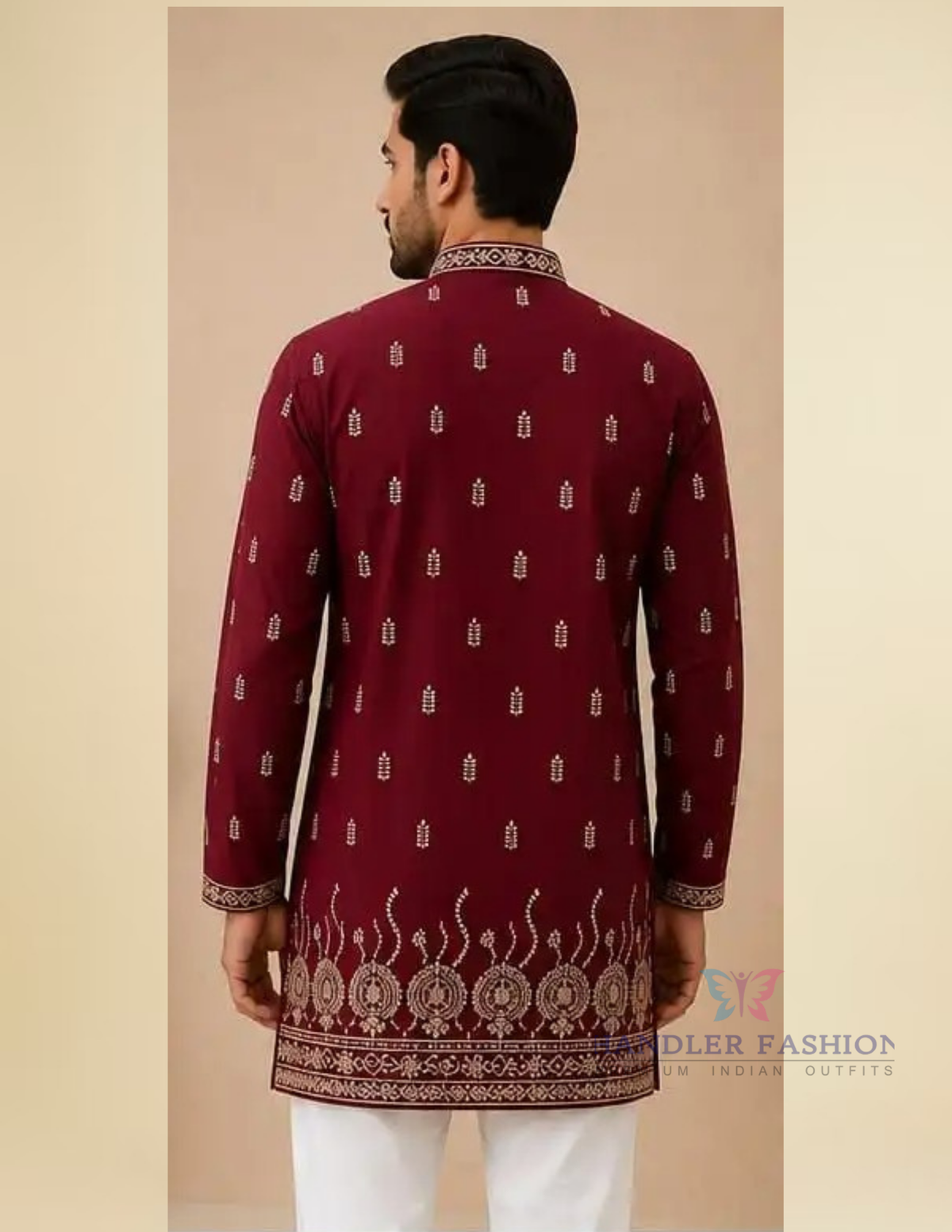 Beautiful Brown Color Cotton Short Kurta 