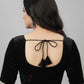 Black Colored Velvet Readymade Blouse Near Me