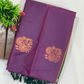 Purple Color Soft Silk With Green Border Saree Print Work Near Me
