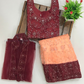 Attractive Maroon Color Girls Choli Sets