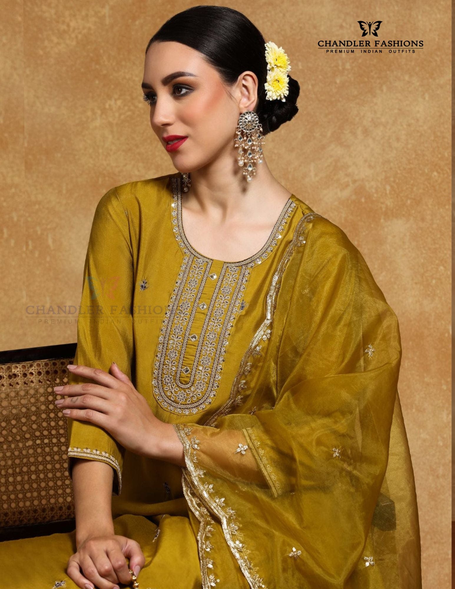 Cotton Blend With Embroidery Work Salwar Suits For Women In Yuma