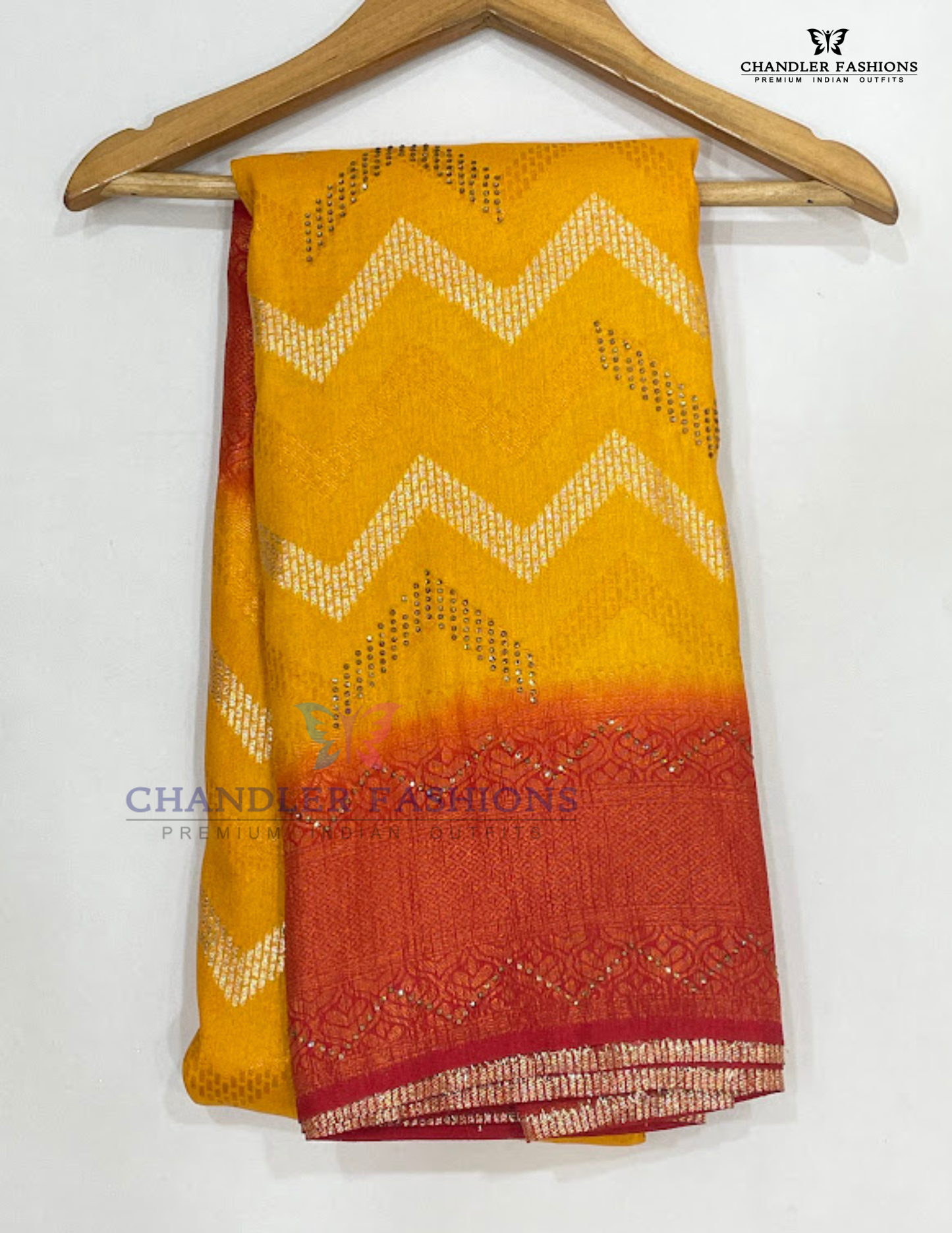 Yellow Color Soft Silk Saree With Stone Work Near Me