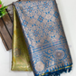 Green Color Art Silk Saree With Designer Zari Work In USA 