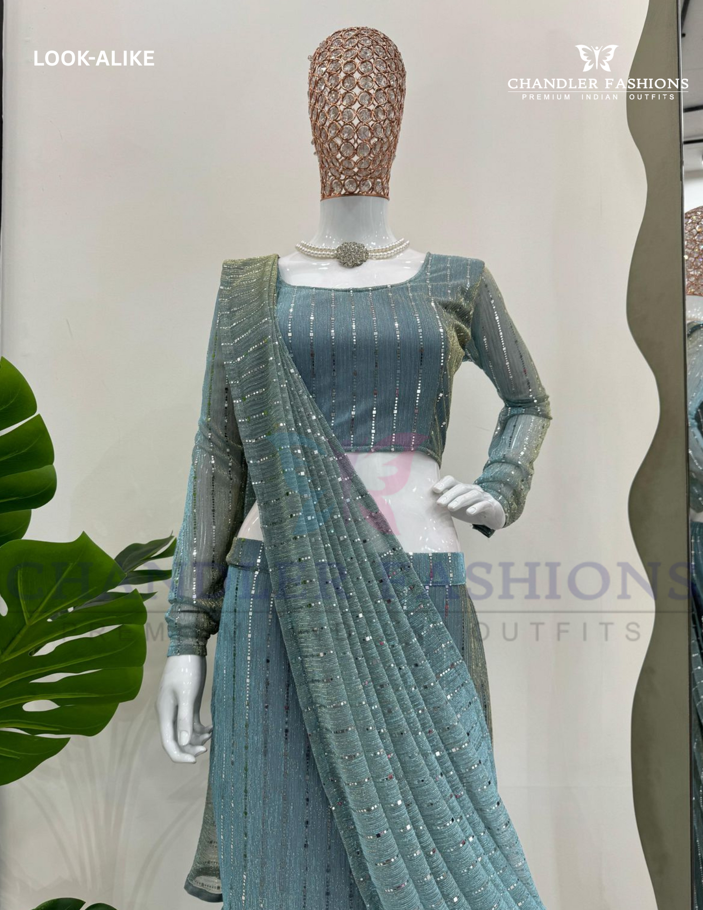 Sequins Work Lehenga Saree For Women in Chandler