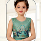 Sea Green Color Embroidery And Sequins Work Choli Sets In USA