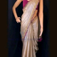 Appealing Beige Color Tissue Silk Saree For Women