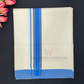 Attractive Men's White Color Cotton Dhoti With Blue Border