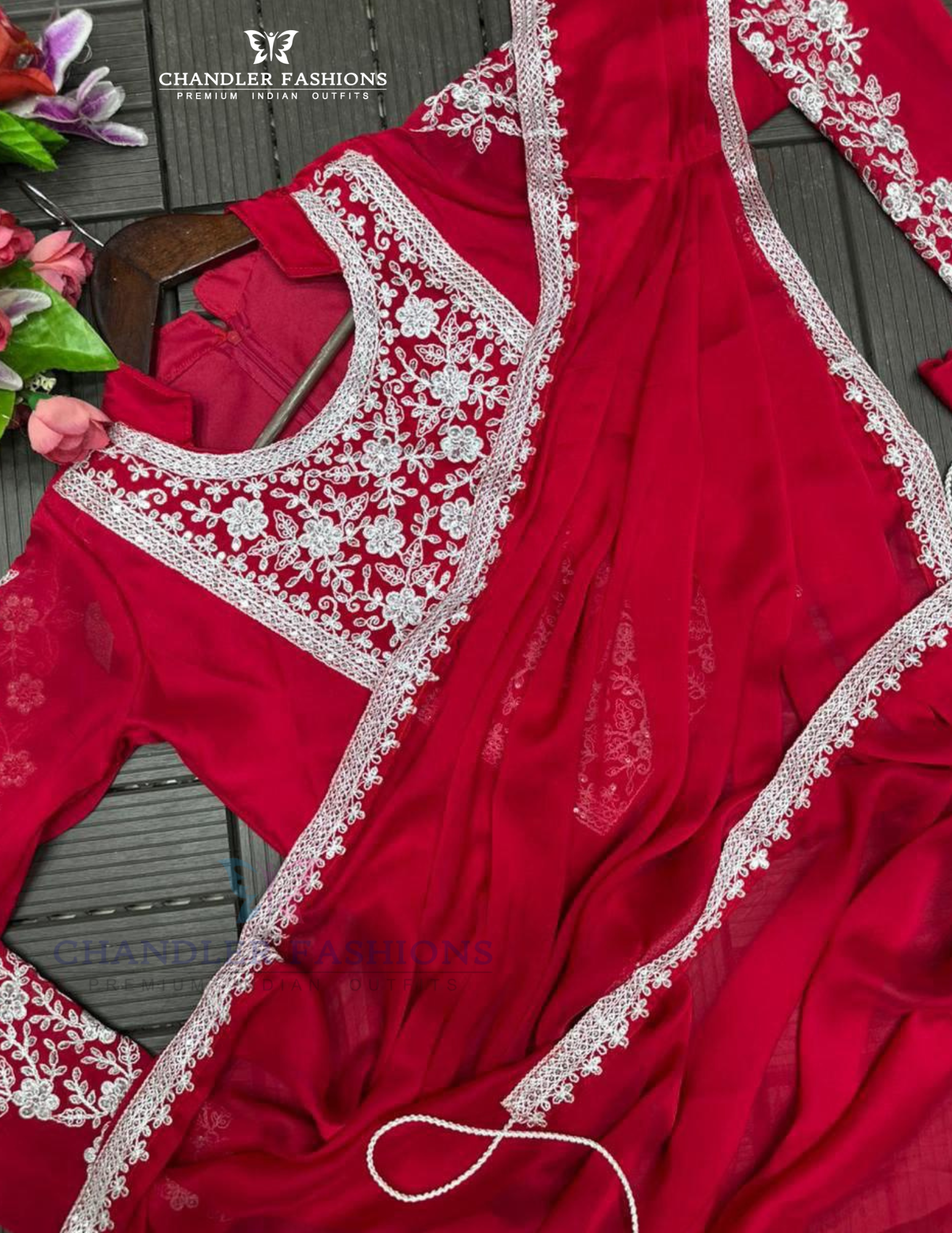 Dark Pink Color Heavy Rangoli Ready To Wear Saree In USA