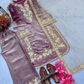 Pretty Lavender Color Embroidery With Palazzo Suits In USA