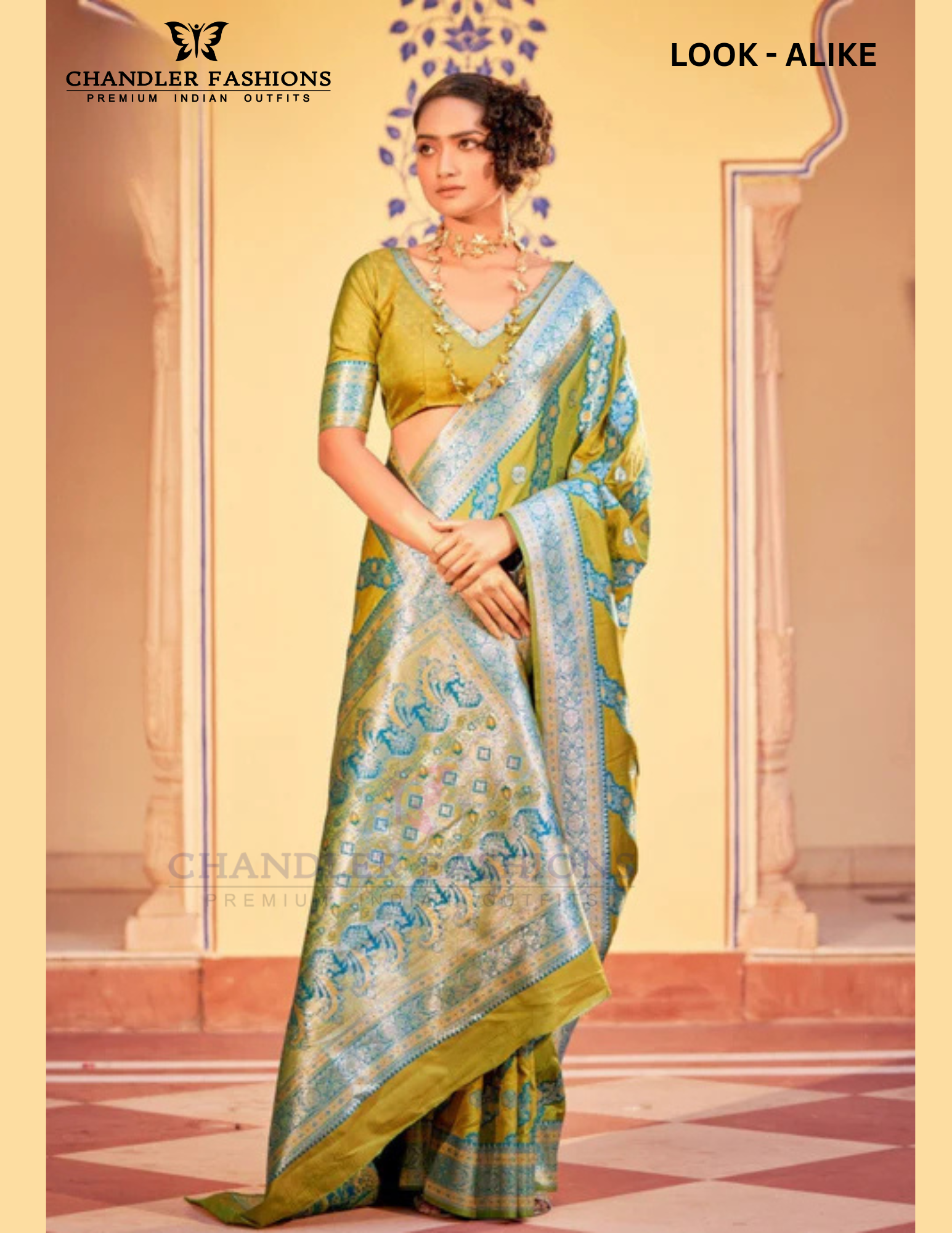 Pretty Olive Green Colored Banarasi Soft Silk Saree For Women