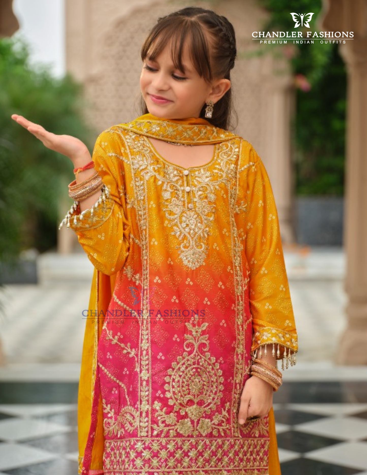 Chinon With Embroidery Work Palazzo Suits In Chandler