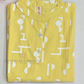 Exquisite Yellow Color Cotton Kurti With Printed Work For Girls