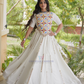 Withe Color Cotton With Thread And Multi Mirror Lace Work Chaniya Choli Near Me