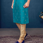  Slub Silk Embroidery Work Kurta Pajama Set in Chandler