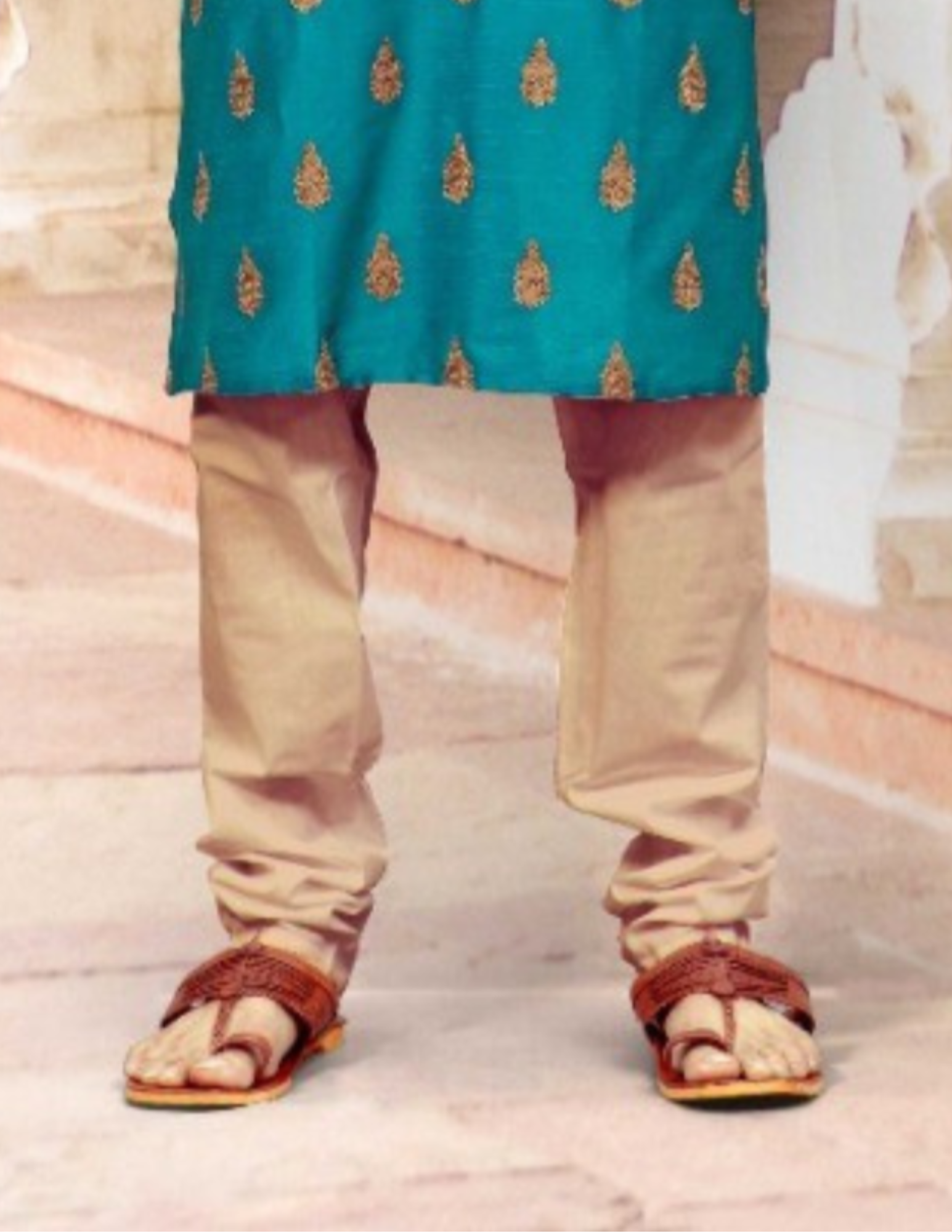 Slub Silk Work Men's Kurta In USA