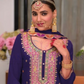  Chinon Embroidery Work Palazzo Suits With Dupatta Near Me