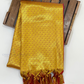 Alluring Maroon Color Art Silk Shawl With Golden Zari Work (Ponnadai) In Tempe