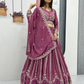 Light Purple Color Embroidery And Sequins Work Lehenga Choli In Suncity