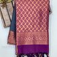 Elegant Gray Color Soft Silk Saree With Contrast Rich Pallu And Tassels For Women Near Me