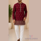 Beautiful Brown Color Cotton Short Kurta For Men